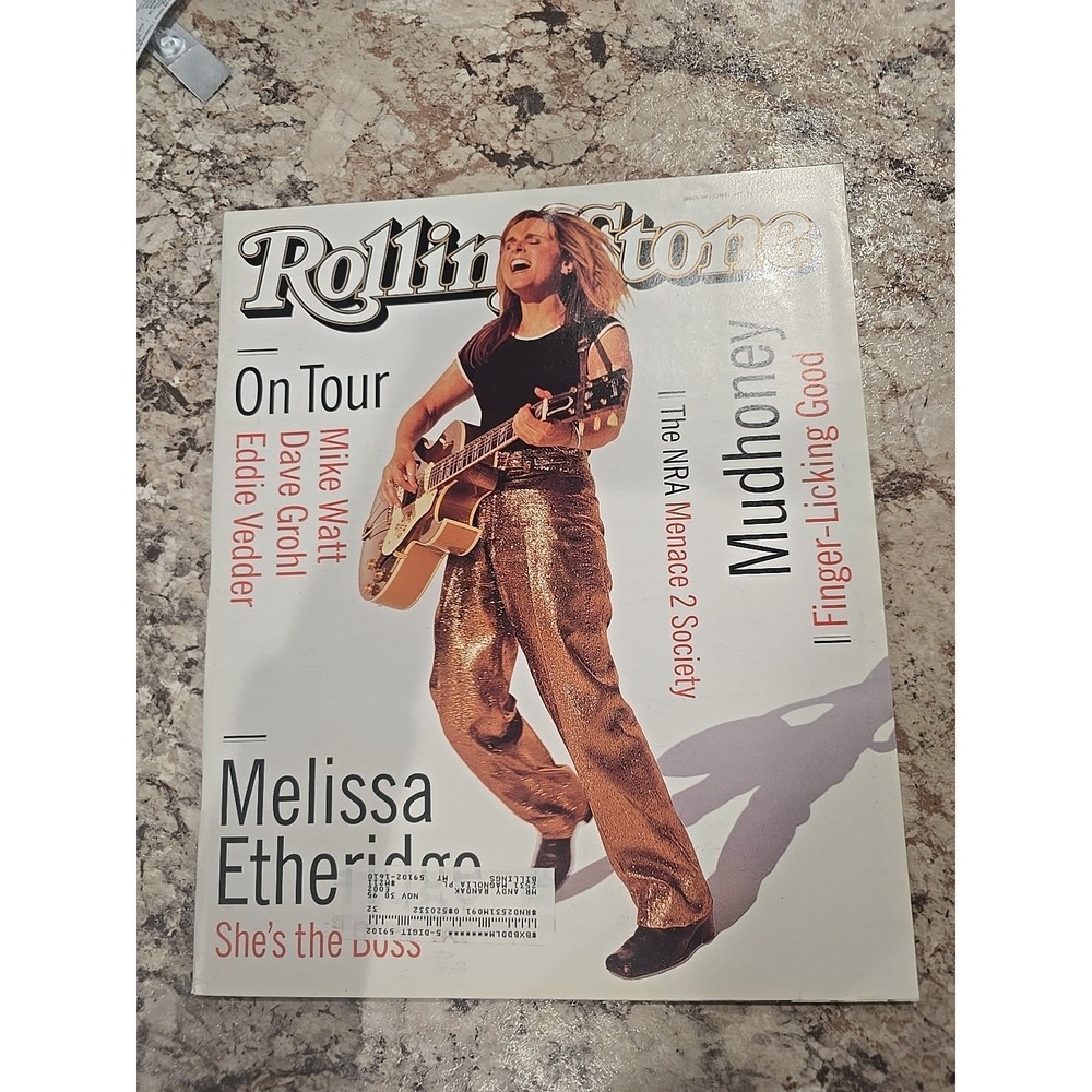 Rolling Stone Magazine June 1995 Melissa Etheridge Mudhoney The NRA Eddie Vedder
